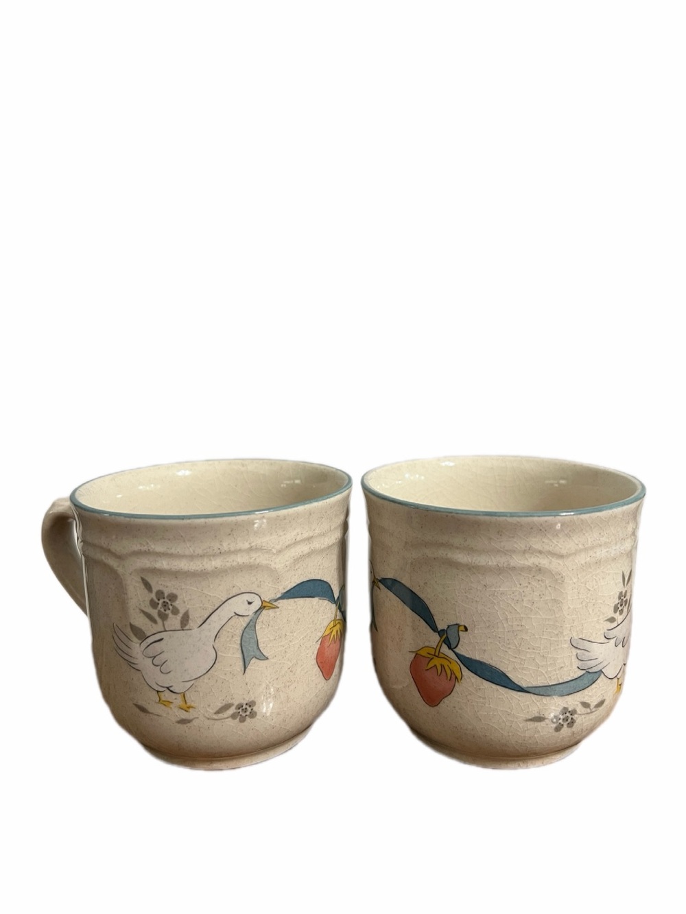 Vintage International China “Marmalade” Goose Cups SET OF 2